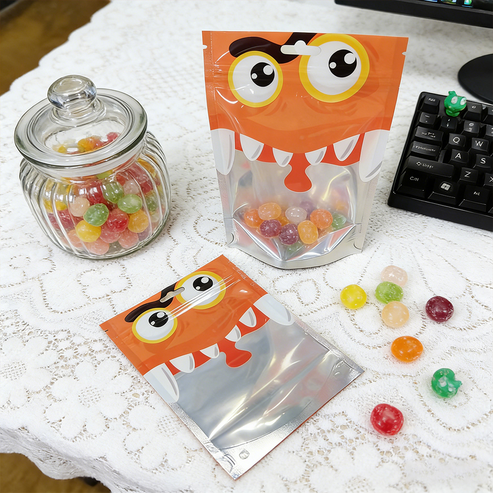 Printing Matte Stand up Zipper Lock Packaging Bag with Logo Low MOQ Custom Food Packaging Plastic Bag Stand up Pouch with Window