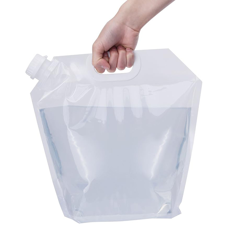 Biodegradable PET Plastic Zipper Bag Recyclable Spout Bag for Juice Drinks Food Packaging Plain Model Number