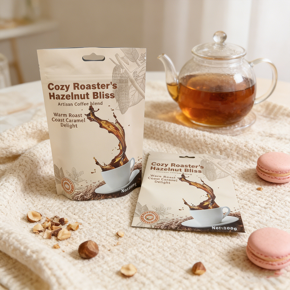 AI Image On-demand Printing Food Grade Packaging Plastic Bag Classic Flavor Aluminum Foil Stand Zip Mylar Bag Freshness Locking