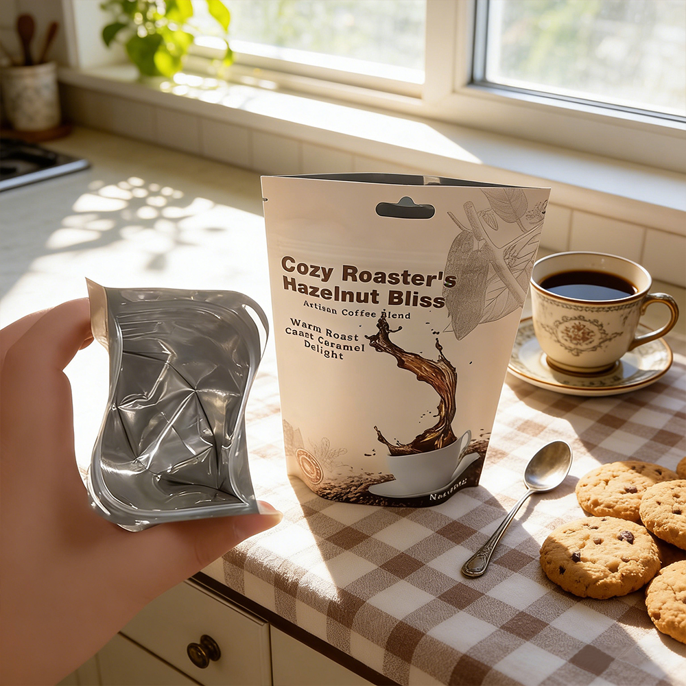 Moisture-proof Pull Tab Zip Resealable Laminated Composite Plastic Bag with Transparent Window Matte Finish Embossed Mylar Bag