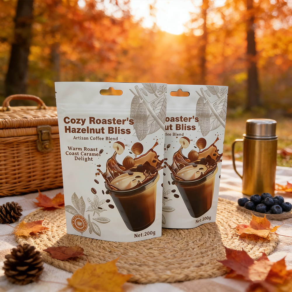 Printing HighEnd Coffee Packaging Plastic Bag MoistureProof Limited Edition Flavor Food Packaging Matte Frosted Design Mylar Bag