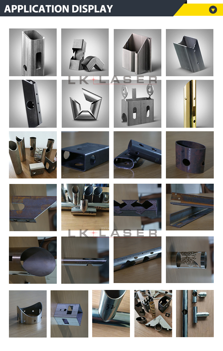 laser cutting pipe sample 