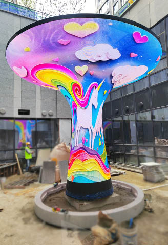 LED speaker screen, Songdo, Incheon, South Korea